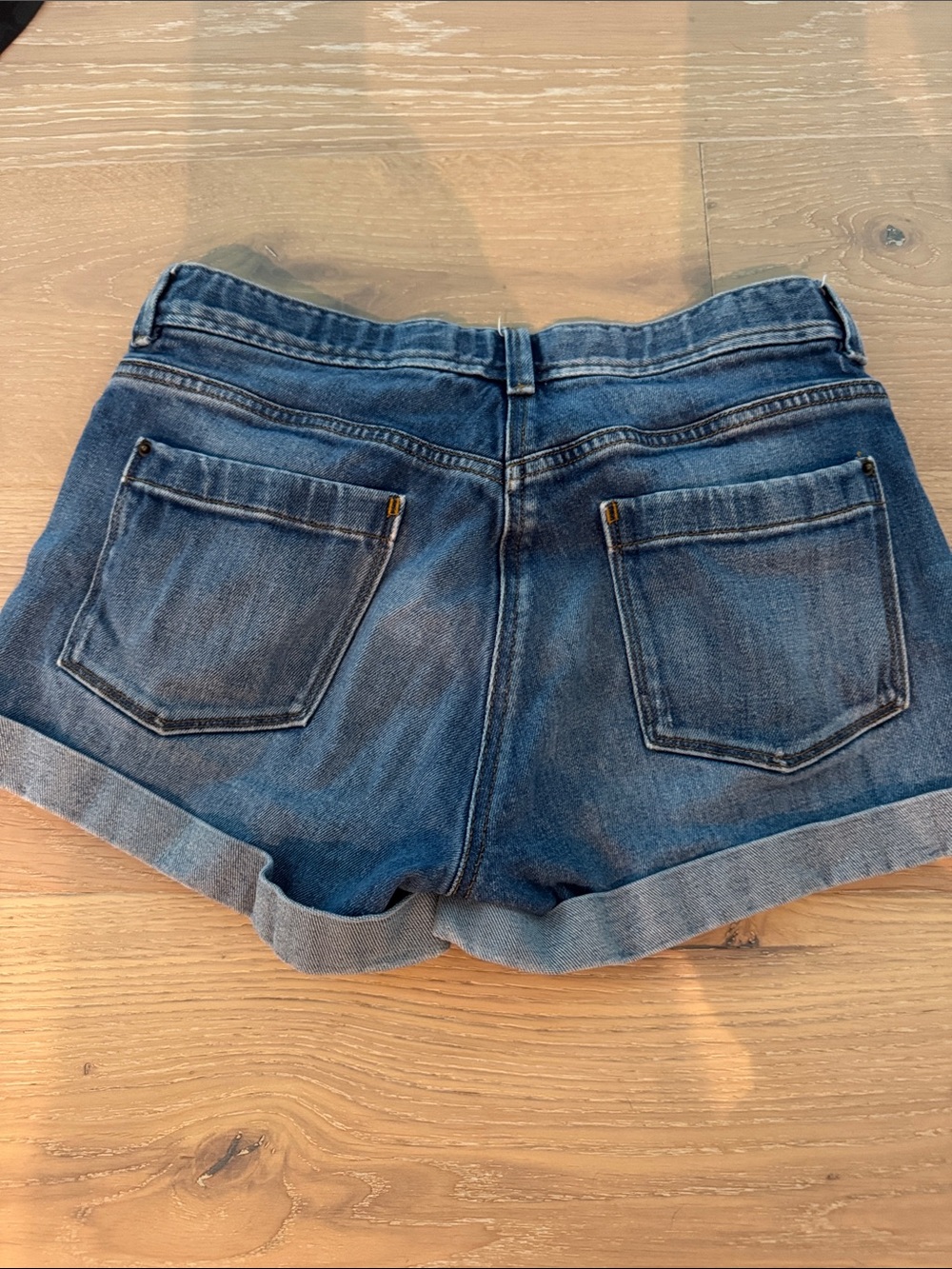 Crewcuts Dark Blue Rolled-Hem Denim Shorts